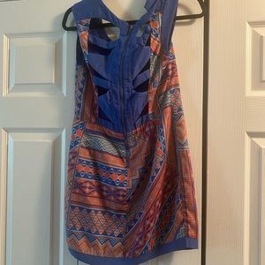 Unique print mini dress